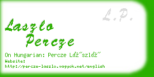 laszlo percze business card